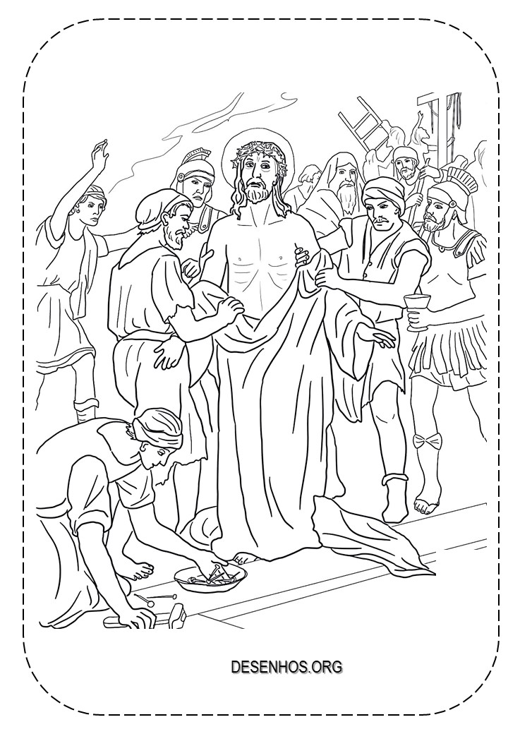 Desenhos da crucificação e ressurreição de cristo para colorir 68