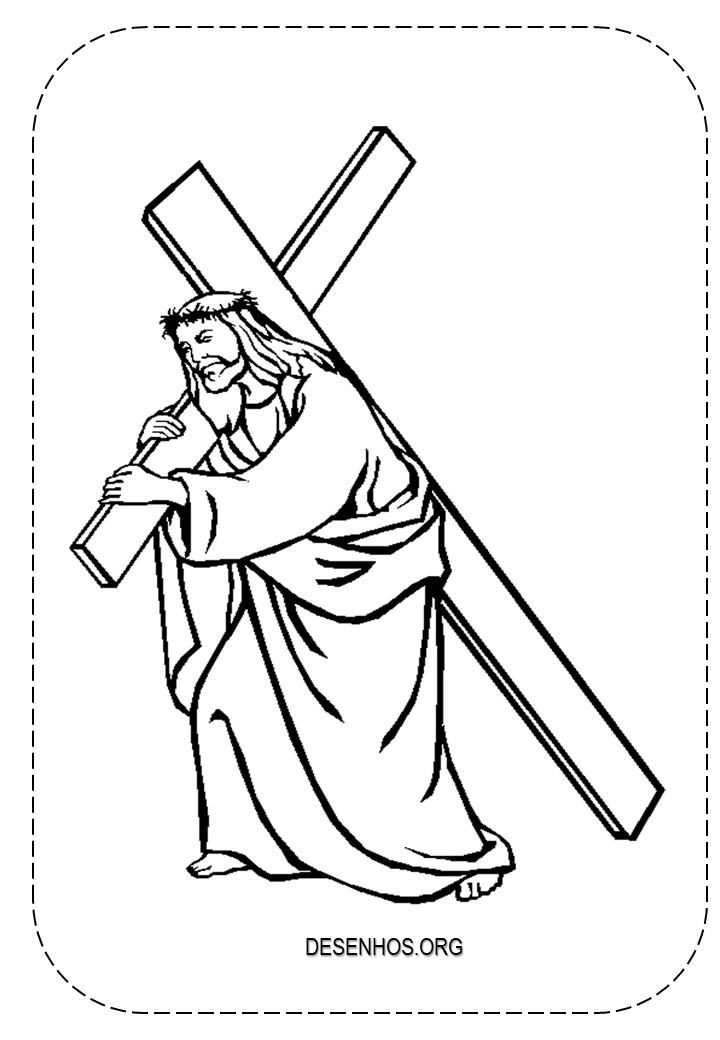Desenhos da crucificação e ressurreição de cristo para colorir 73