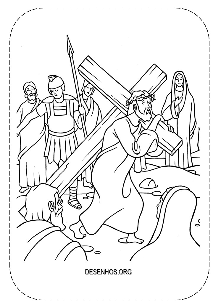 Desenhos da crucificação e ressurreição de cristo para colorir 76 Desenhos da crucificação e ressurreição de cristo para colorir 76