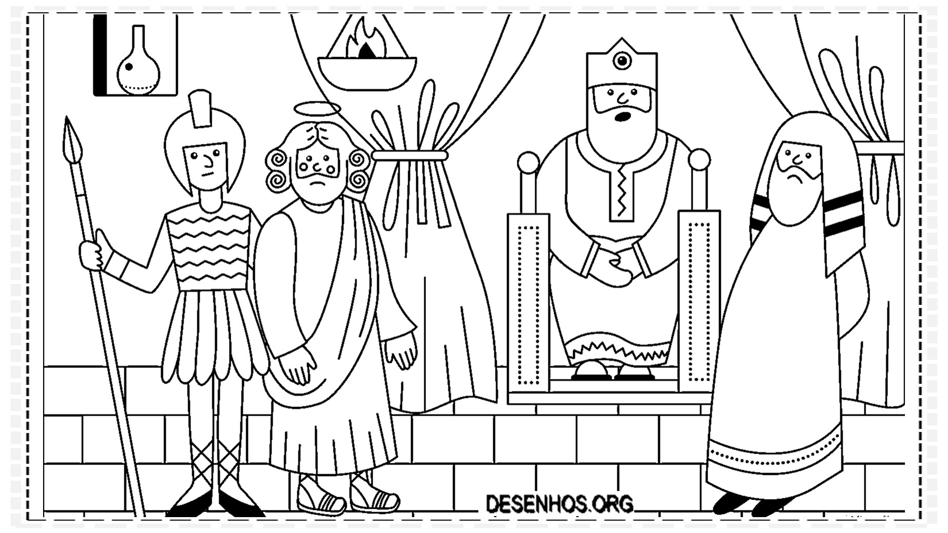 Páscoa Cristã para crianças colorir
