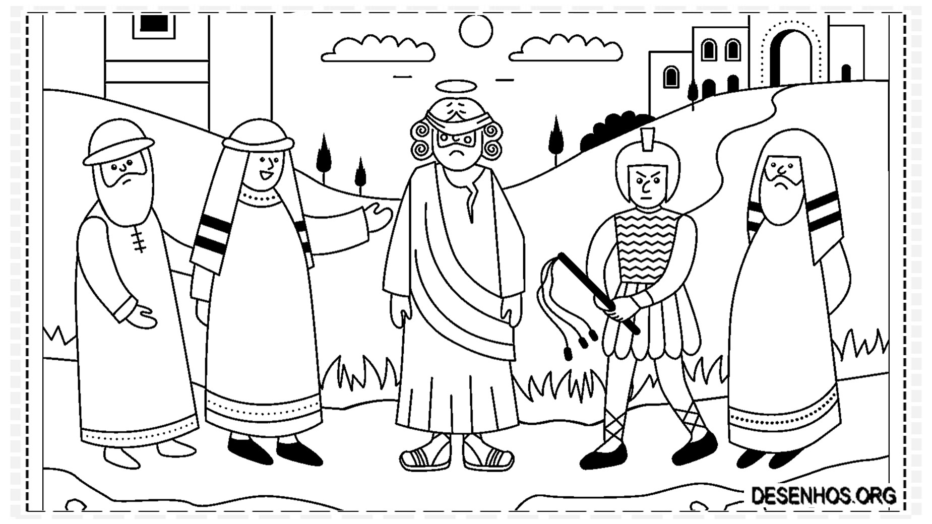 Páscoa Cristã para crianças colorir