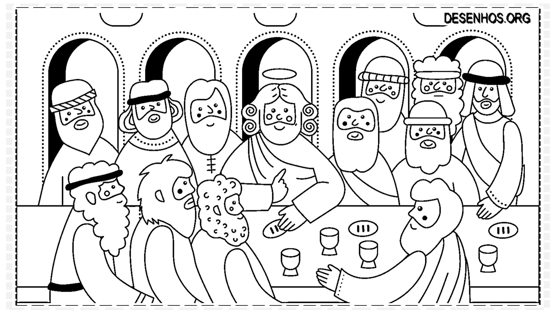 desenhos da crucificação e ressurreição de cristo para colorir 89