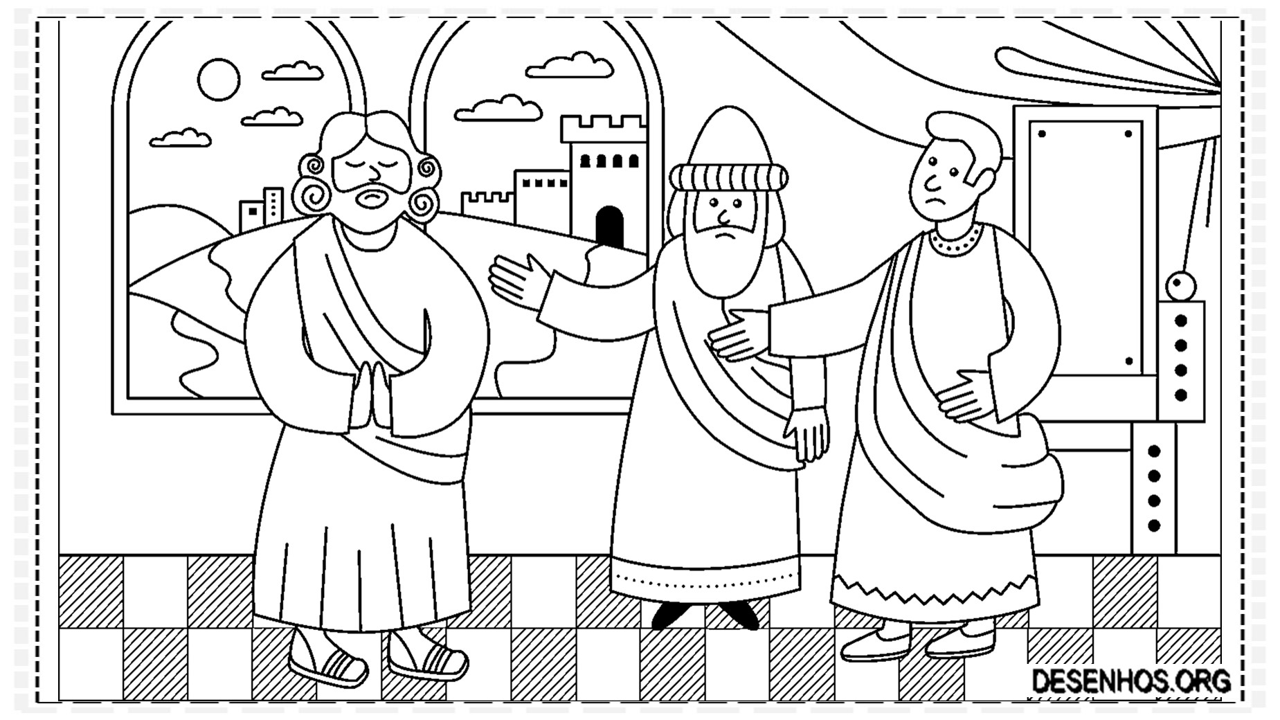 desenhos da crucificação e ressurreição de cristo para colorir 92