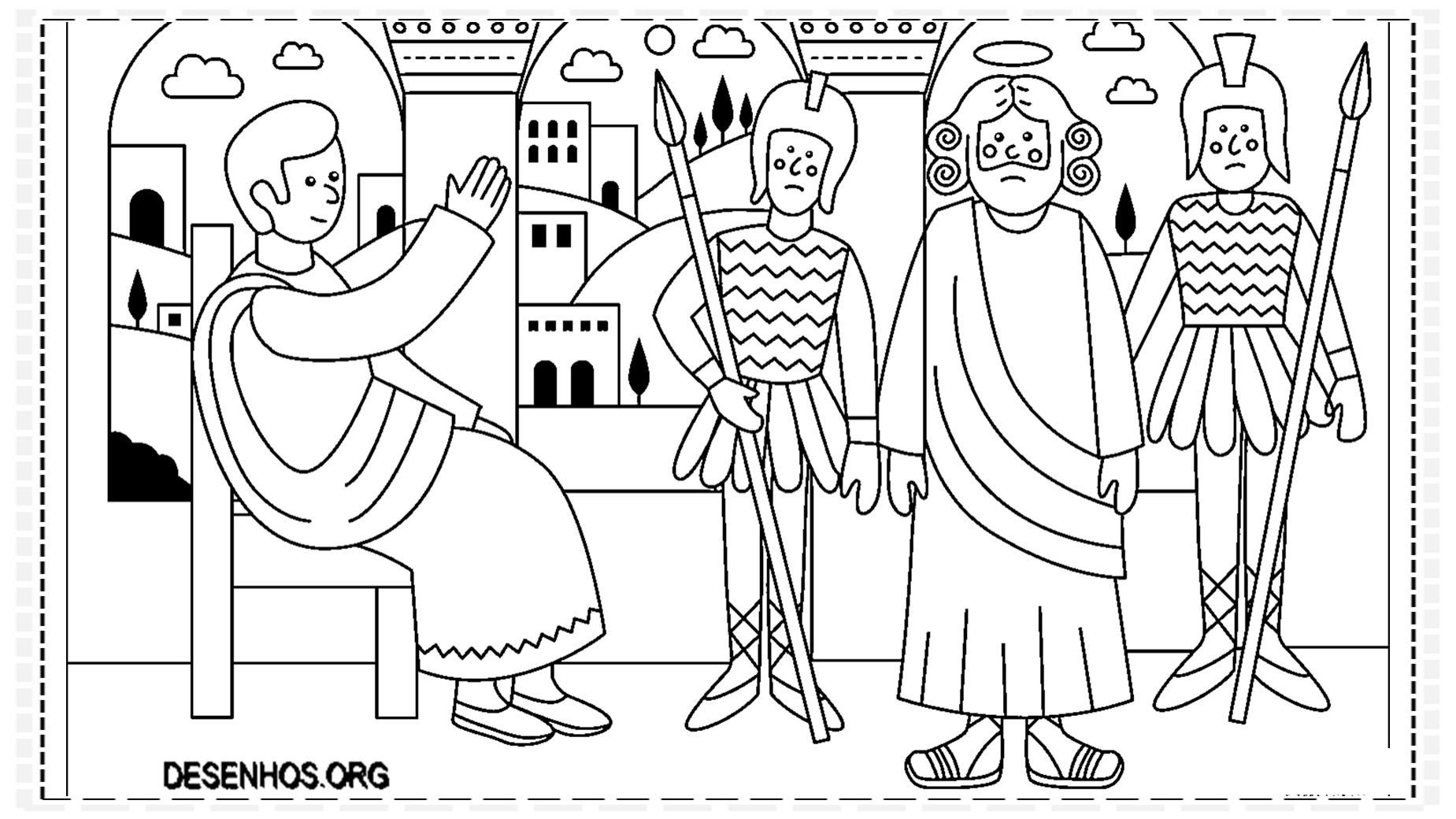desenhos da crucificação e ressurreição de cristo para colorir 97