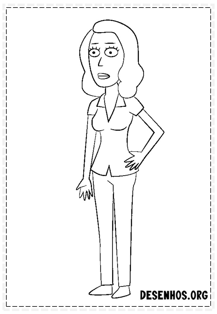 175 Desenhos do Rick And Morty para colorir