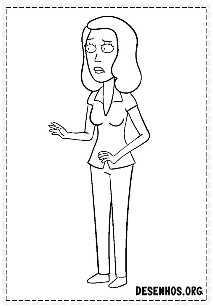 175 Desenhos do Rick And Morty para colorir