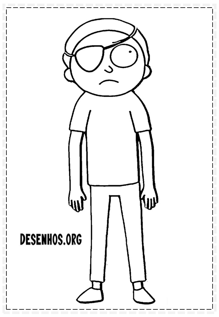 175 Desenhos do Rick And Morty para colorir