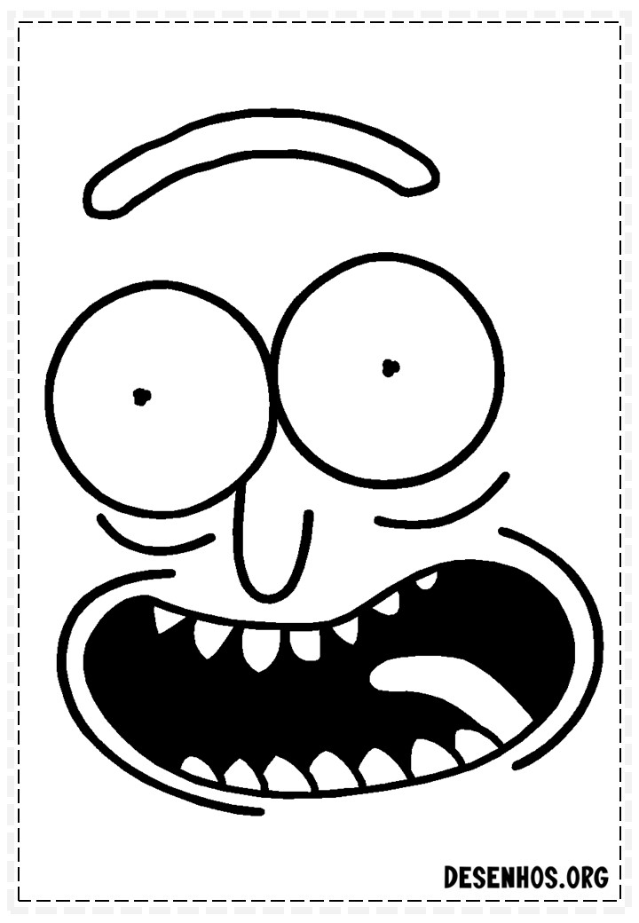 175 Desenhos do Rick And Morty para colorir