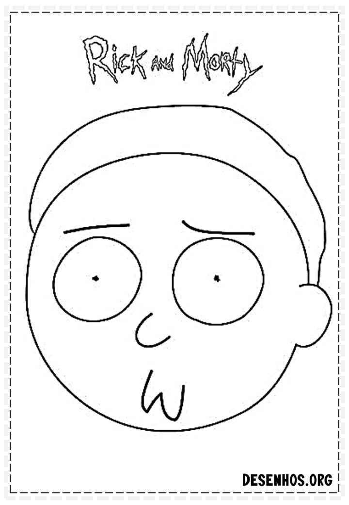 175 Desenhos do Rick And Morty para colorir