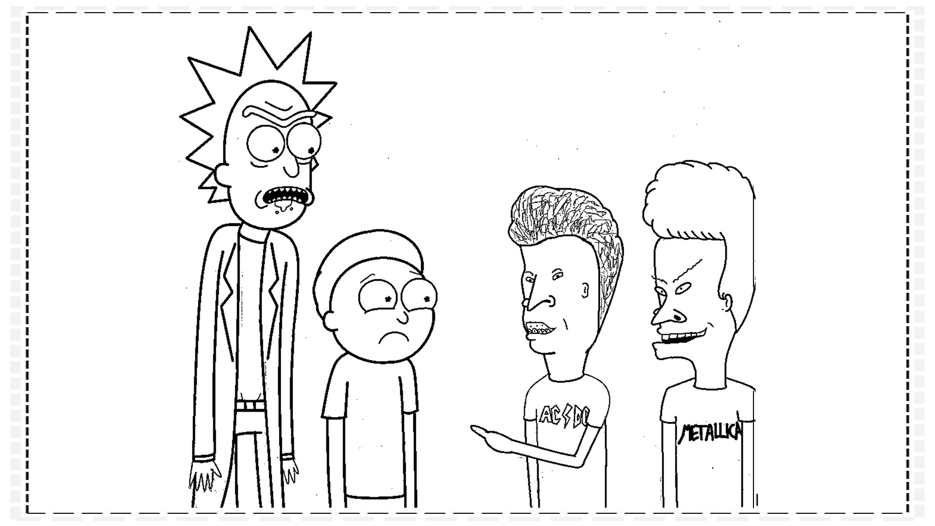 175 Desenhos do Rick And Morty para colorir