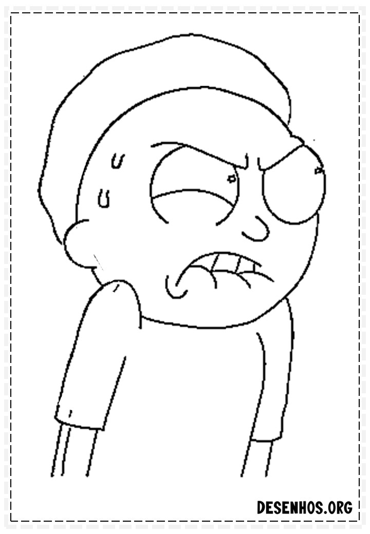 175 Desenhos do Rick And Morty para colorir