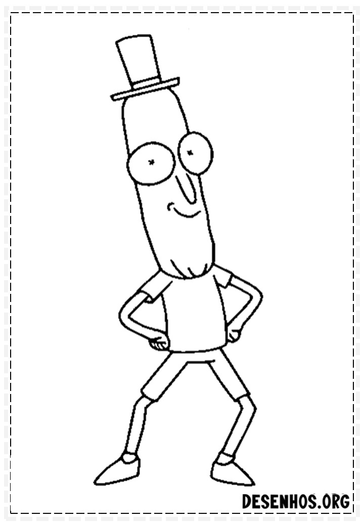 175 Desenhos do Rick And Morty para colorir