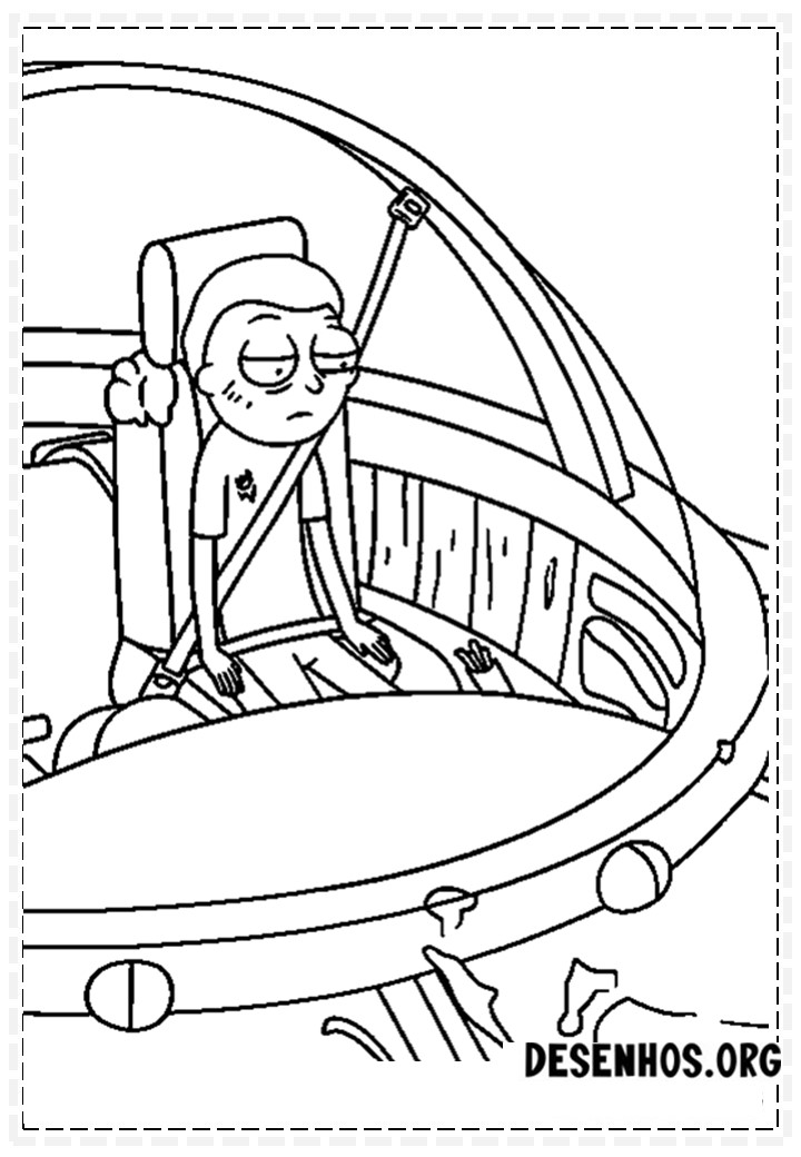 175 Desenhos do Rick And Morty para colorir