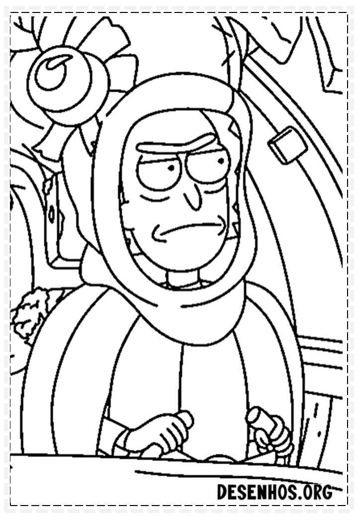 175 Desenhos do Rick And Morty para colorir