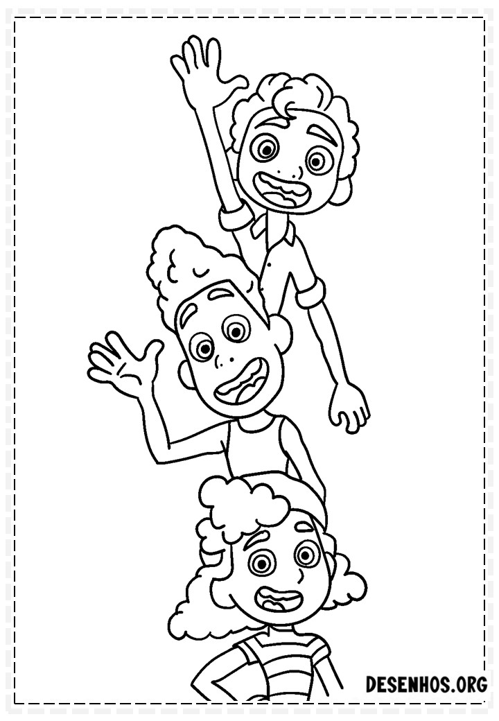 70 Desenhos de Luca da Disney para colorir