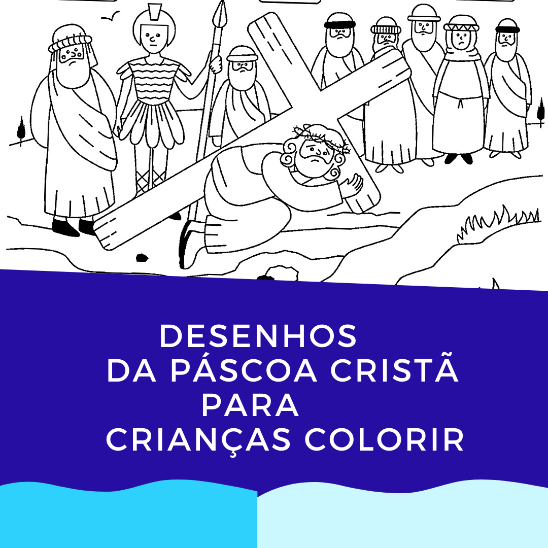 Páscoa Cristã para crianças colorir