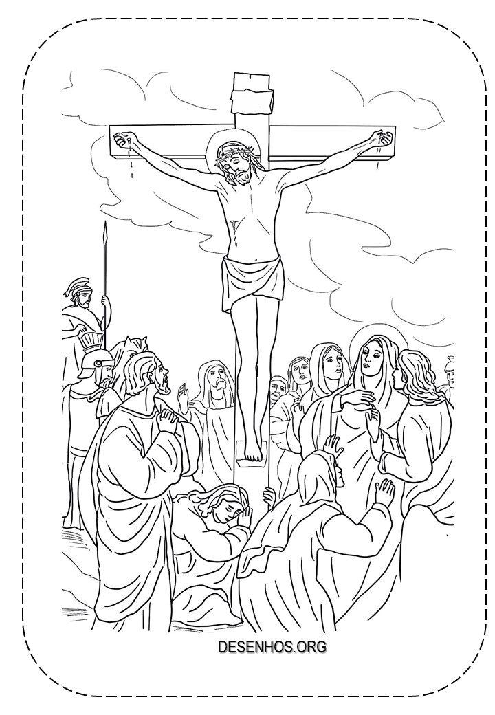 65 desenhos da páscoa cristã para colorir