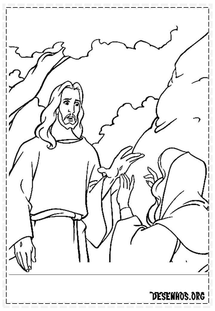 65 desenhos da páscoa cristã para colorir