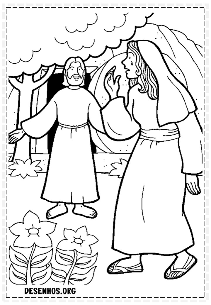 65 desenhos da páscoa cristã para colorir