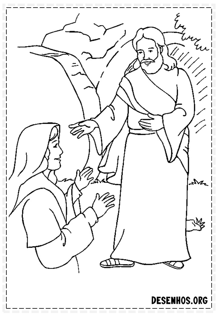 65 desenhos da páscoa cristã para colorir