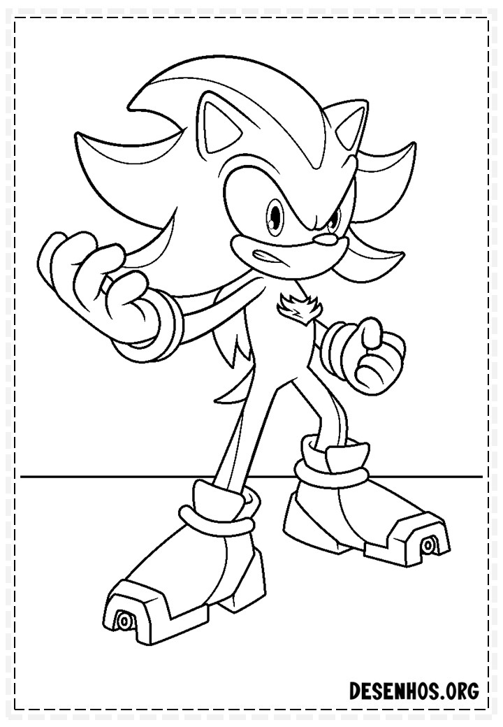 Mais de 150 Desenhos do Sonic para colorir