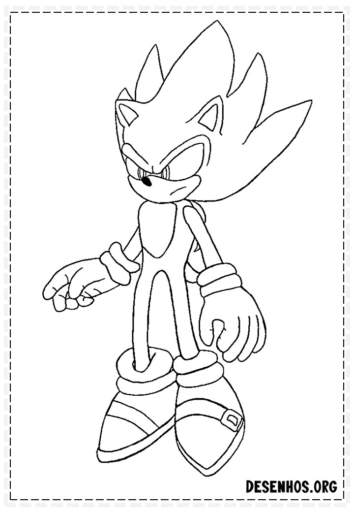 Mais de 150 Desenhos do Sonic para colorir