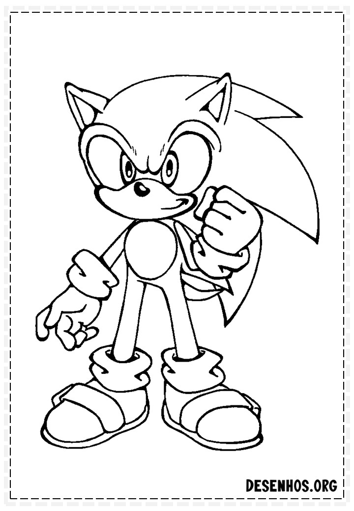 Mais de 150 Desenhos do Sonic para colorir