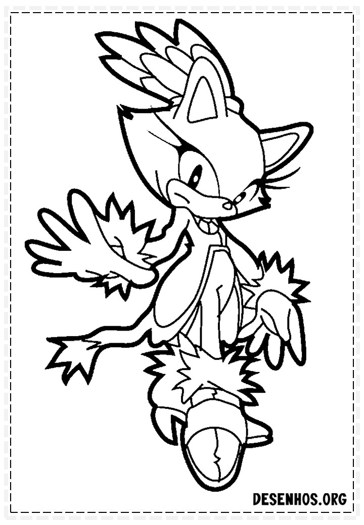 Mais de 150 Desenhos do Sonic para colorir