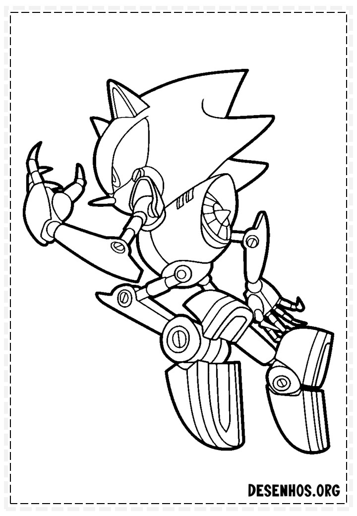 Mais de 150 Desenhos do Sonic para colorir