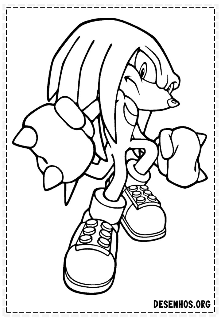 Mais de 150 Desenhos do Sonic para colorir