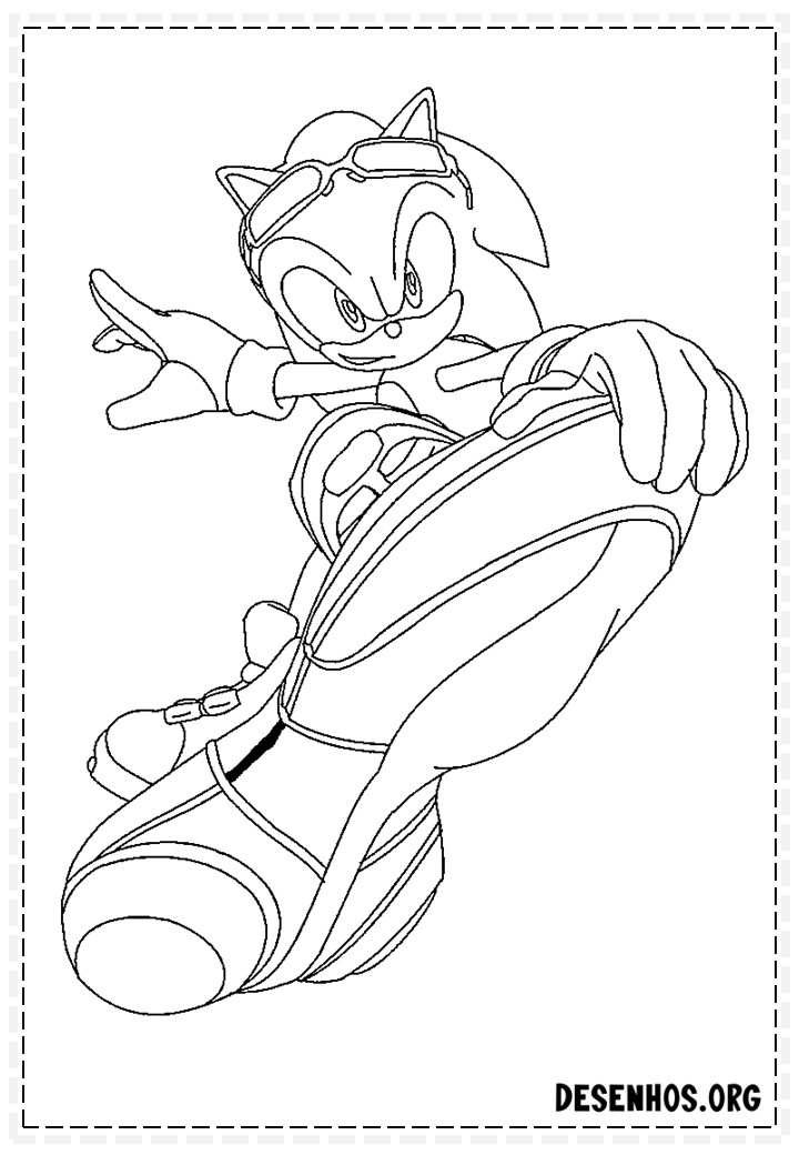 Mais de 150 Desenhos do Sonic para colorir
