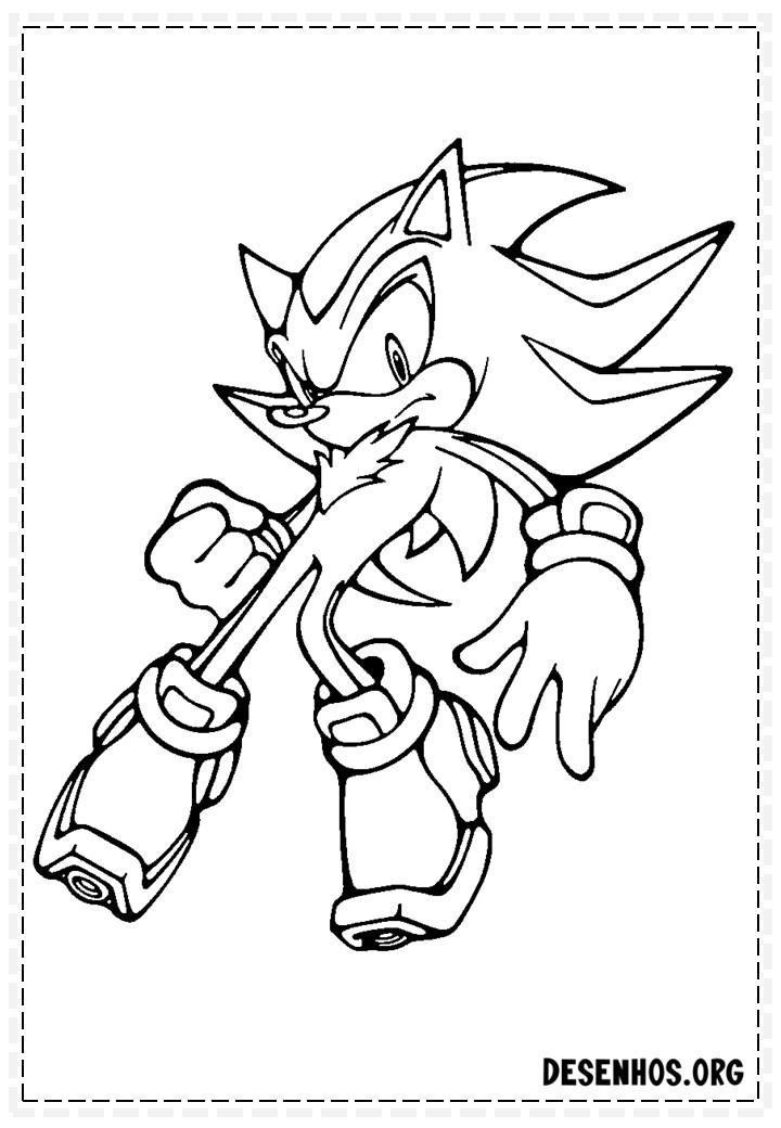 Mais de 150 Desenhos do Sonic para colorir