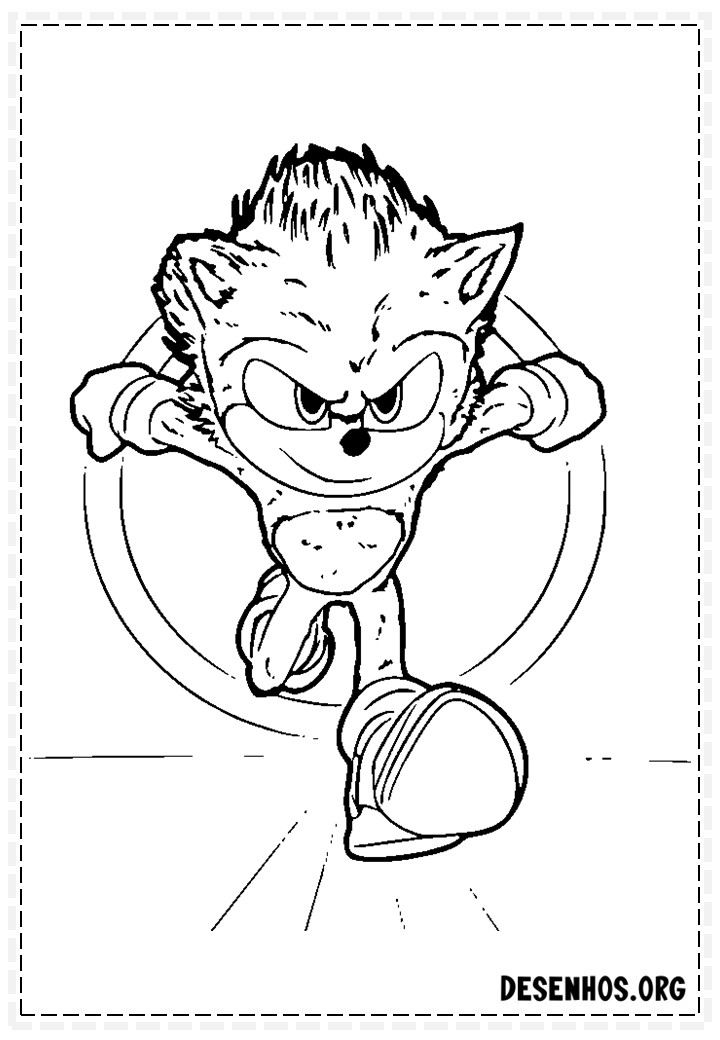 Mais de 150 Desenhos do Sonic para colorir