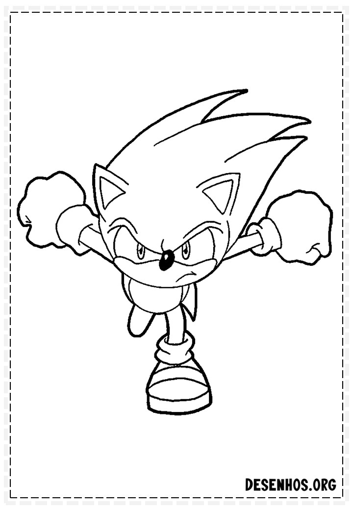 Mais de 150 Desenhos do Sonic para colorir