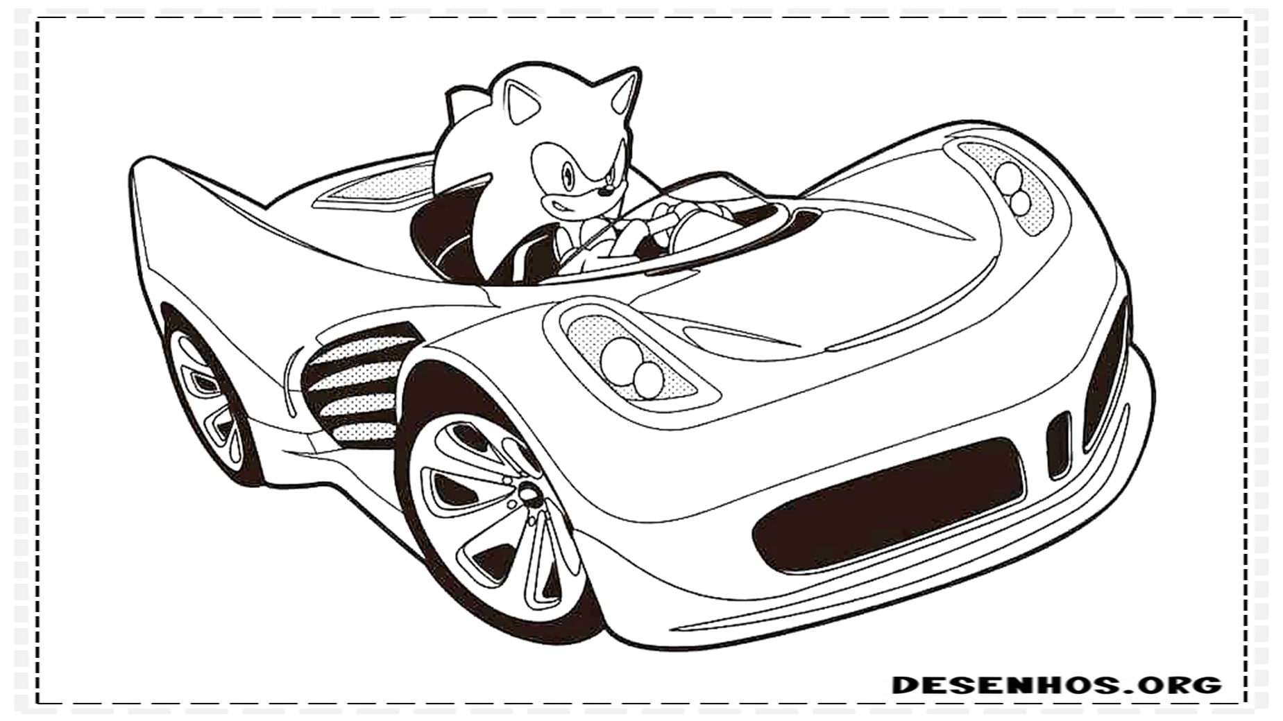 Mais de 150 Desenhos do Sonic para colorir
