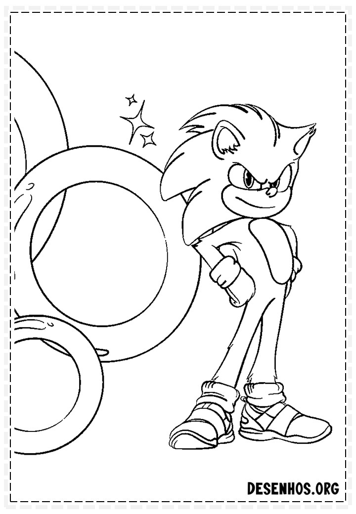 Mais de 150 Desenhos do Sonic para colorir