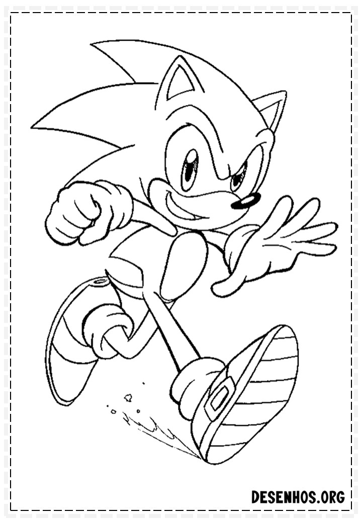 60 desenhos do【SONIC PARA COLORIR】ᐅ 100% Grátis!