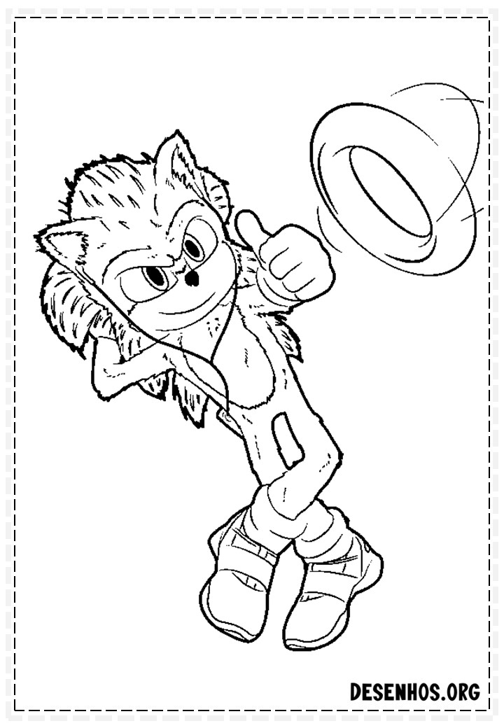 Mais de 150 Desenhos do Sonic para colorir
