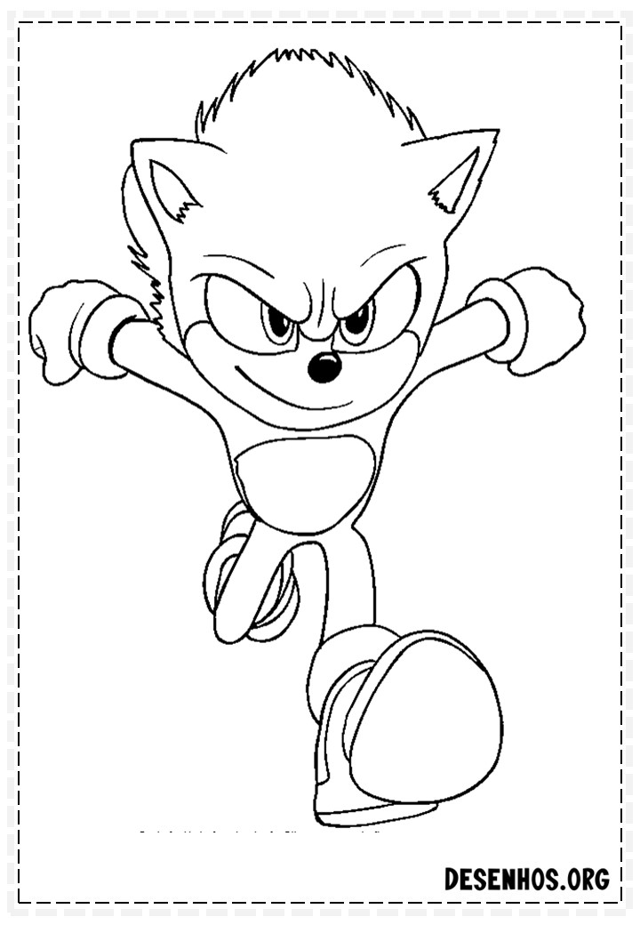 Mais de 150 Desenhos do Sonic para colorir