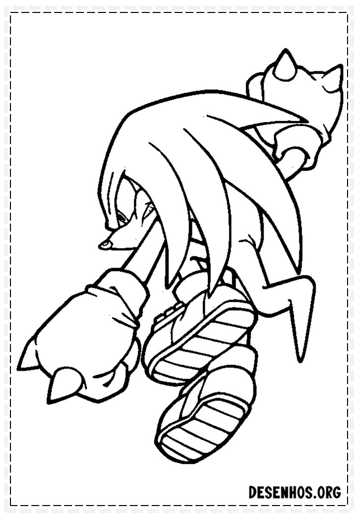 Mais de 150 Desenhos do Sonic para colorir