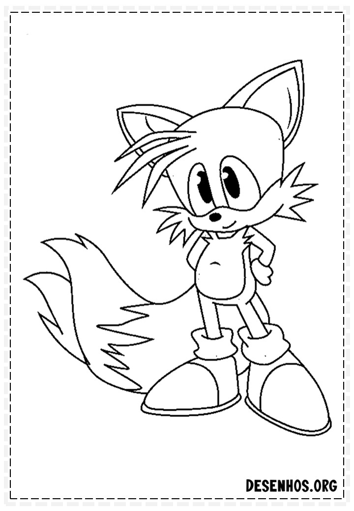 Mais de 150 Desenhos do Sonic para colorir