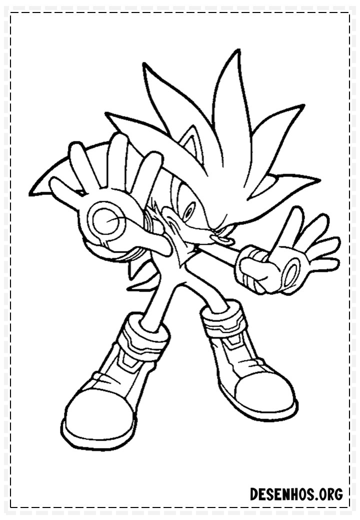 Mais de 150 Desenhos do Sonic para colorir