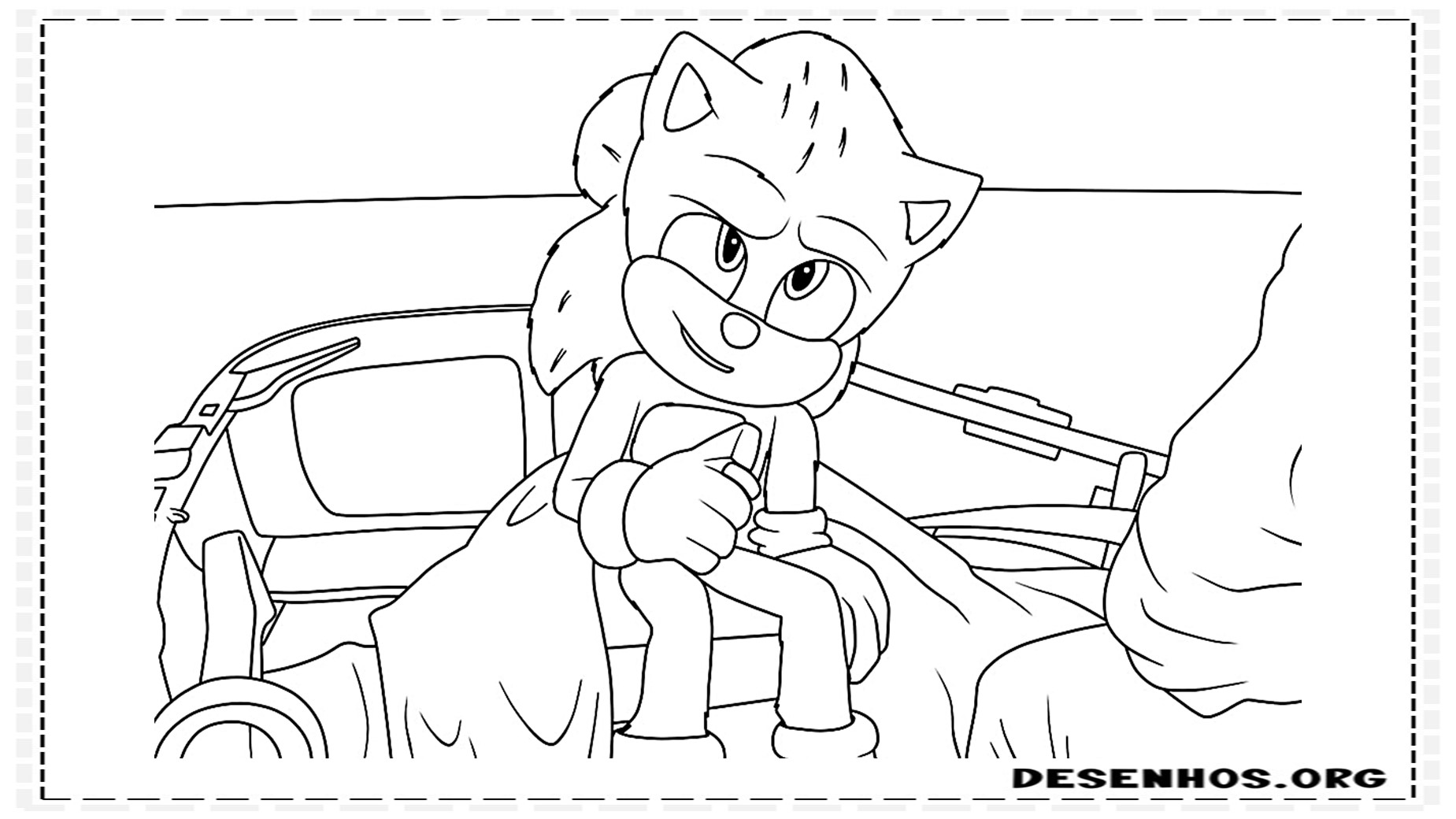 Sonic pronto para a ação - Sonic - Just Color Crianças : Páginas para  colorir para crianças