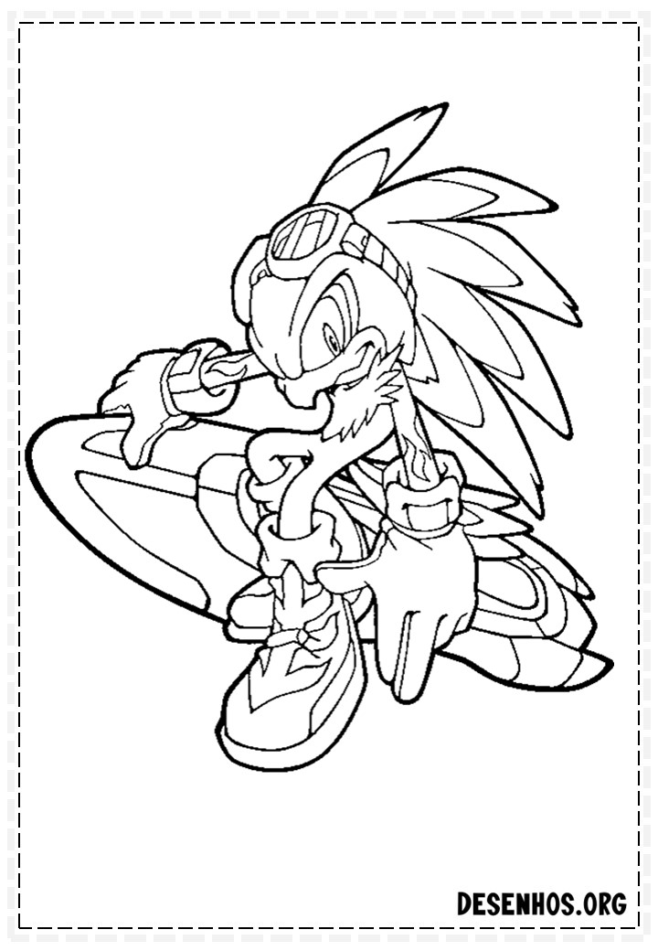 Mais de 150 Desenhos do Sonic para colorir