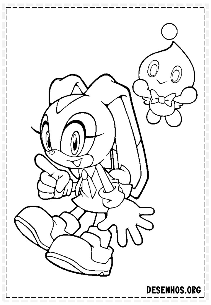 Mais de 150 Desenhos do Sonic para colorir