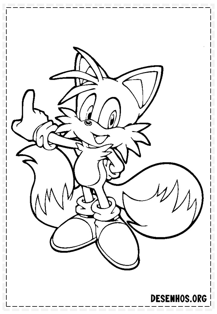 Mais de 150 Desenhos do Sonic para colorir