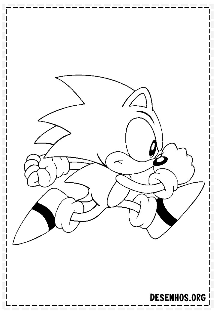 Mais de 150 Desenhos do Sonic para colorir