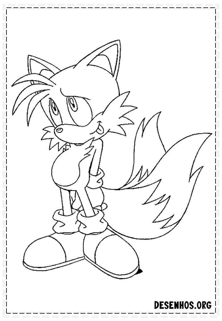 Mais de 150 Desenhos do Sonic para colorir