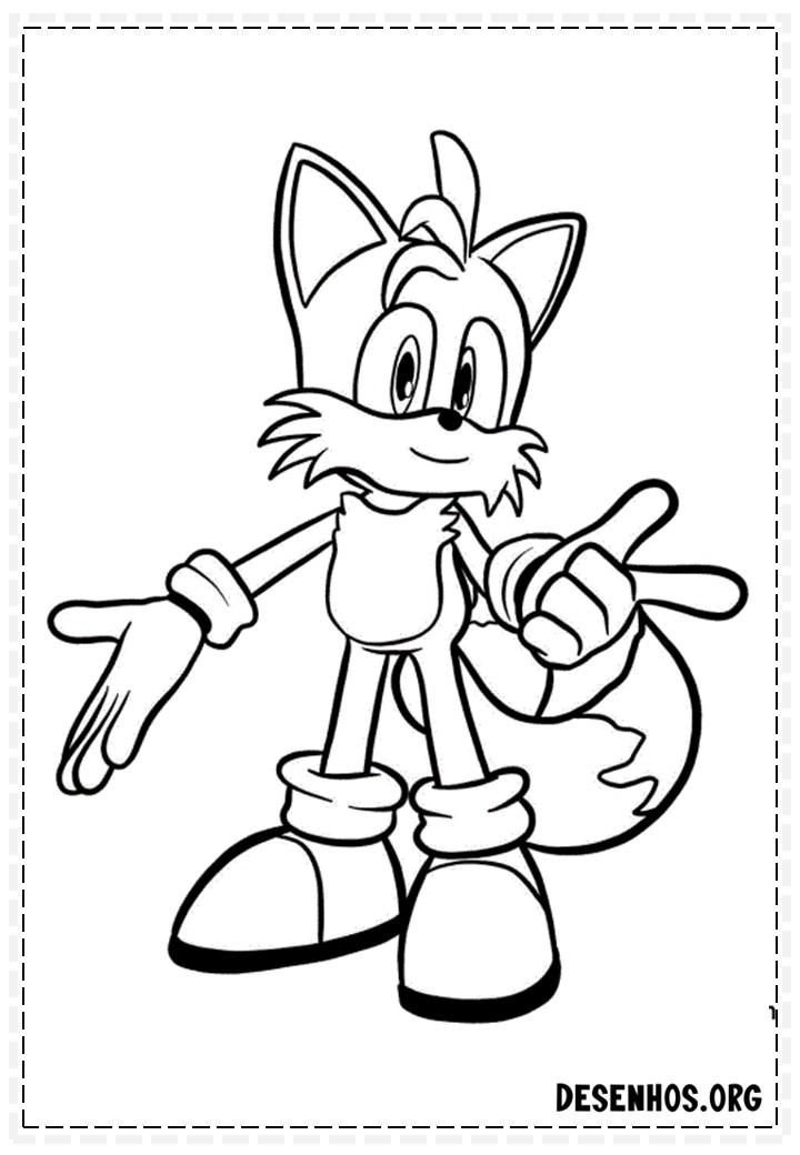 Mais de 150 Desenhos do Sonic para colorir