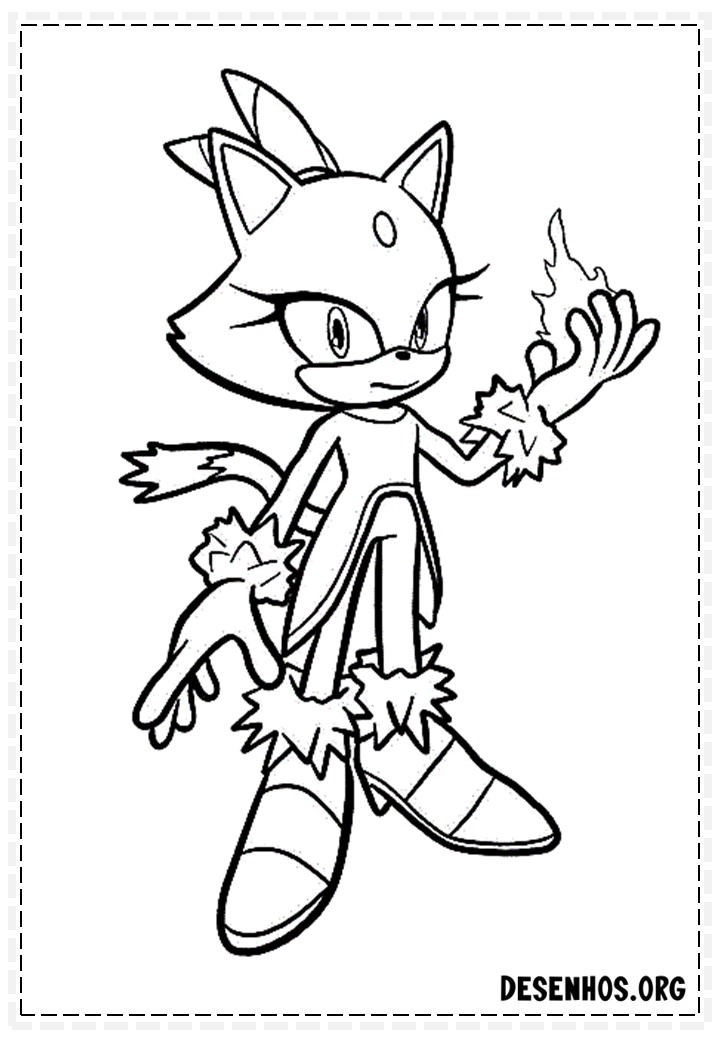 Mais de 150 Desenhos do Sonic para colorir